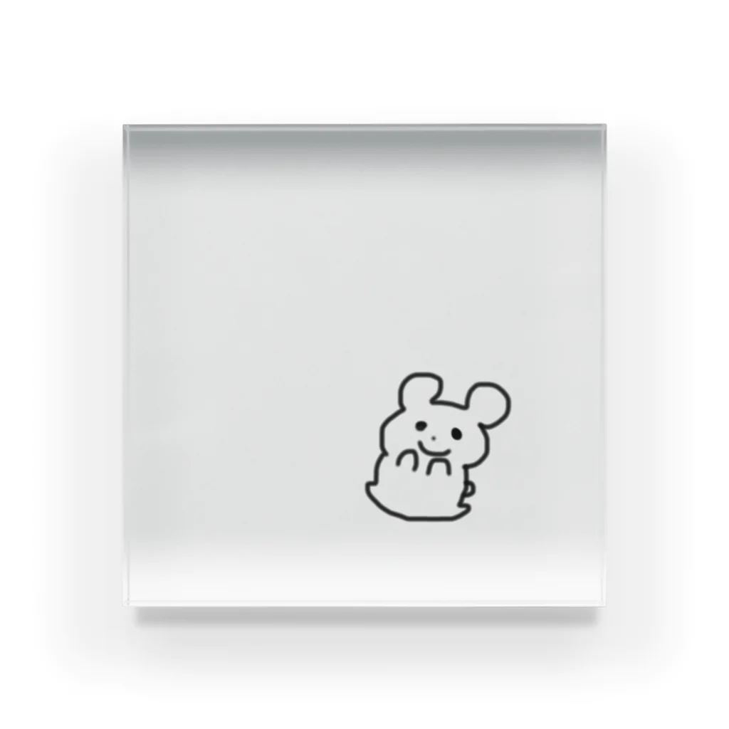 くまさんしょっぷのほんわかくまさん Acrylic Block