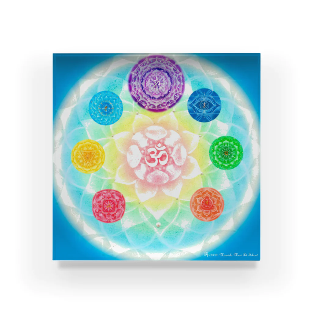 Mandala Mariのチャクラマンダラ Acrylic Block