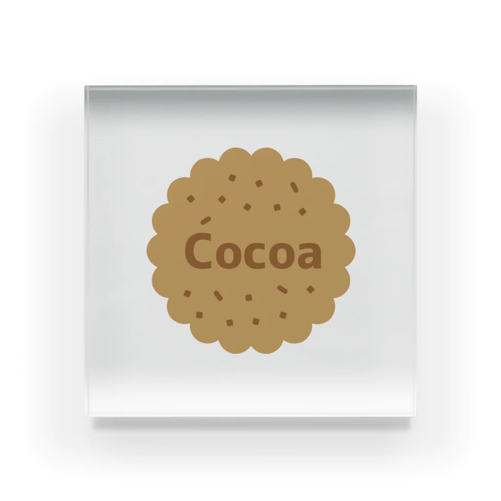 Own Your Life -SUZURI-のCocoa アクリルブロック（クッキー） Acrylic Block