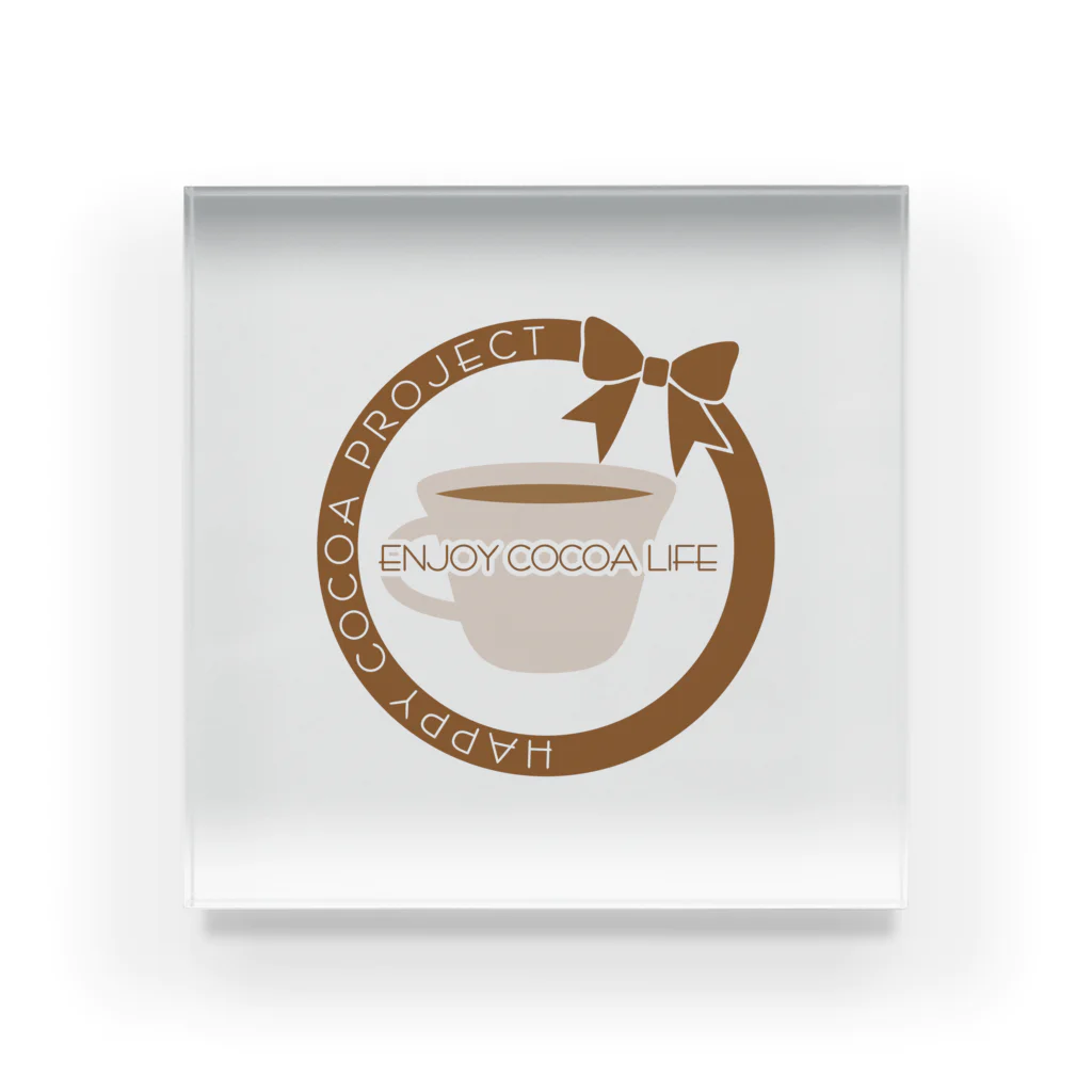 Own Your Life -SUZURI-のCocoa アクリルブロック（カップ） Acrylic Block