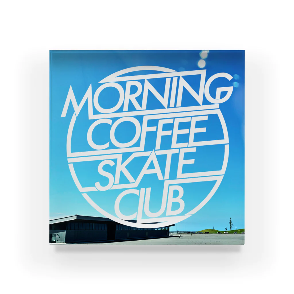 MORNING COFFEE SKATE CLUBのGOOD MORNING アクリルブロック