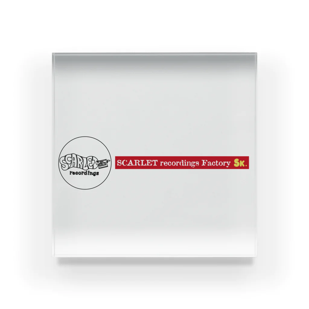 SCARLET recordings FactoryのSCARLET Logo #2 アクリルブロック