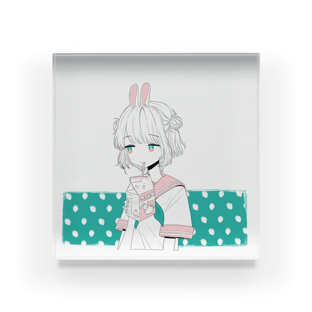 meltyyのイチゴミルク Acrylic Block