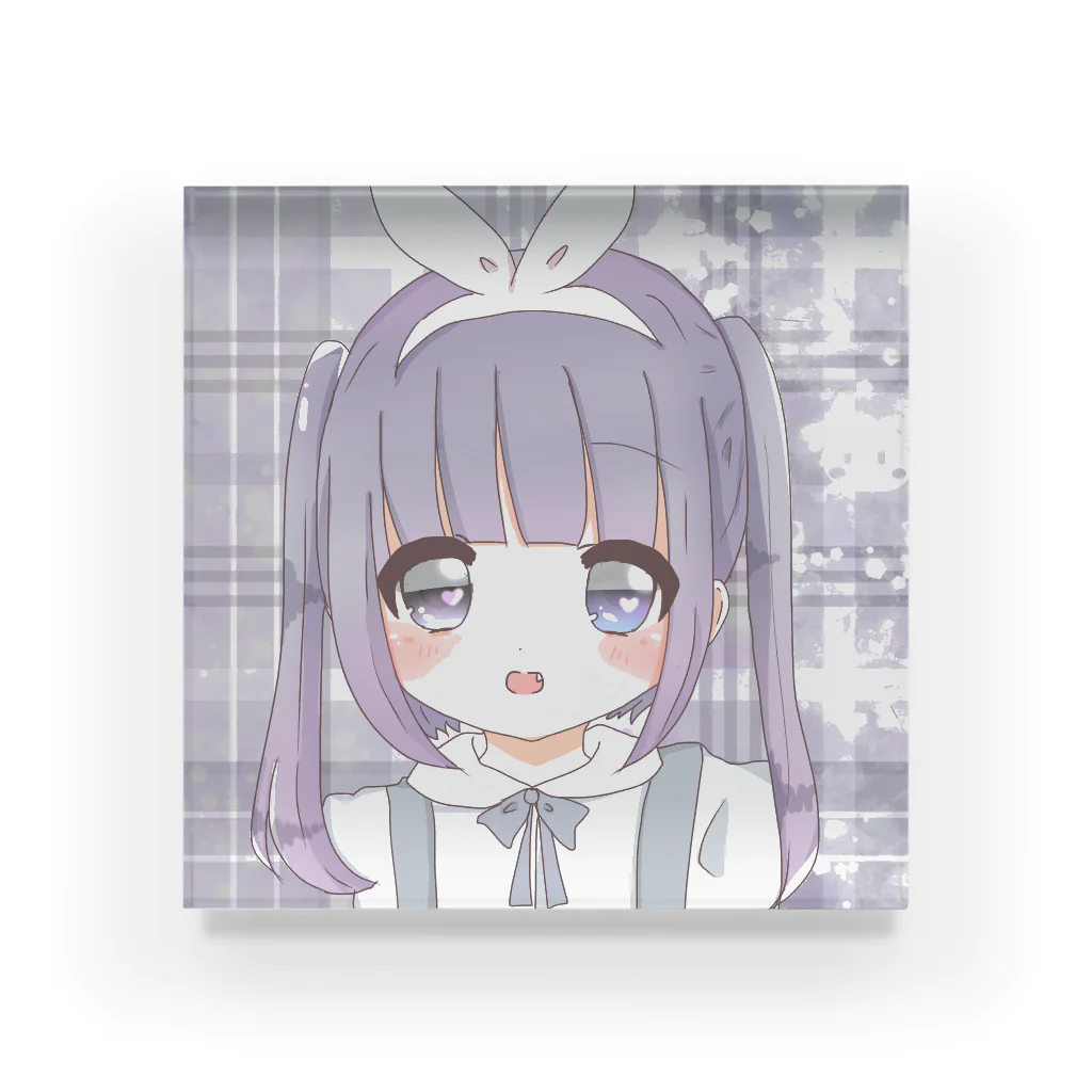 ぴよのむらさき Acrylic Block