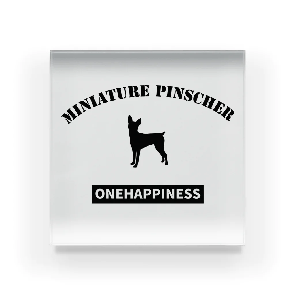 onehappinessのONEHAPPINESS　ミニチュアピンシャー Acrylic Block