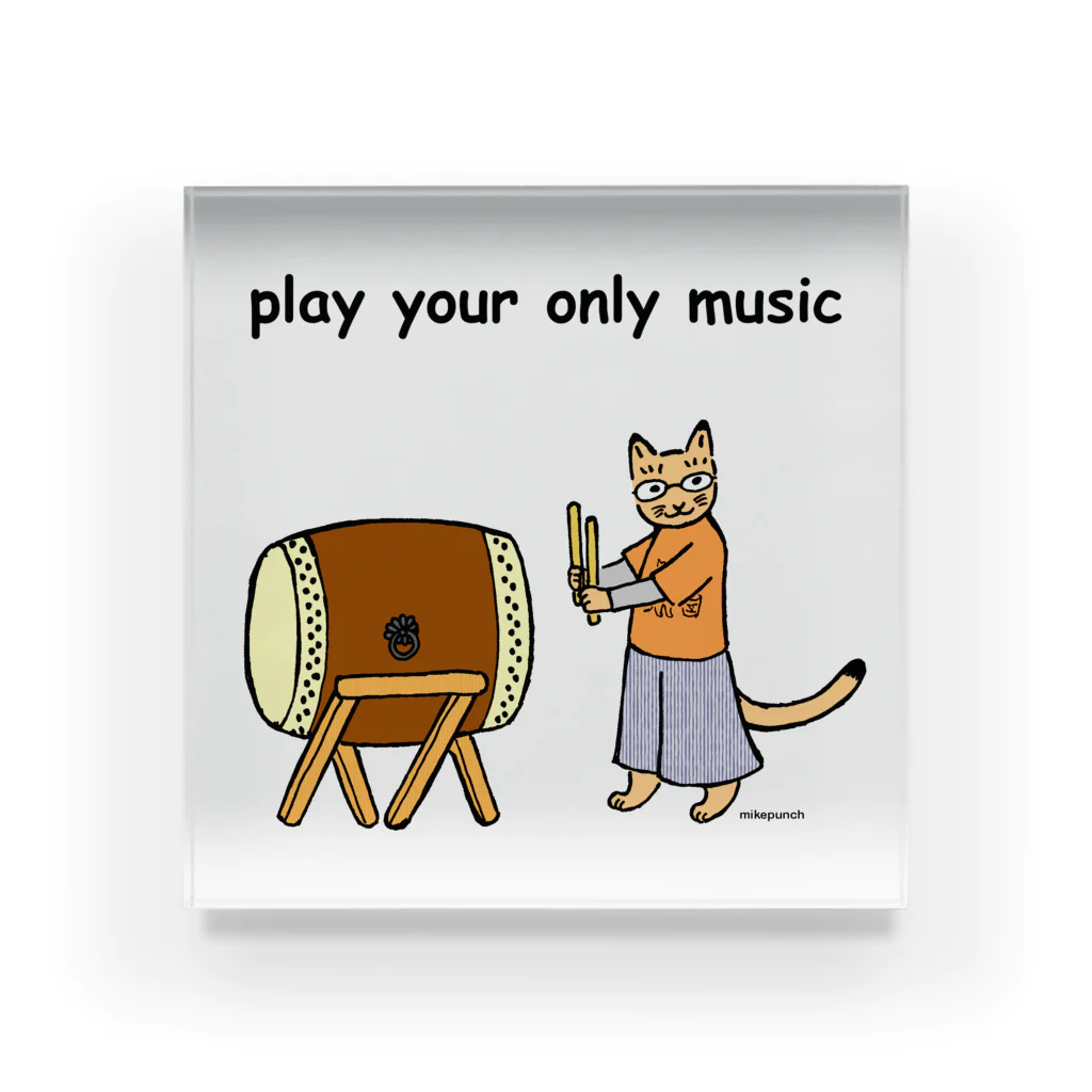 mikepunchのplay your only music for pooh アクリルブロック