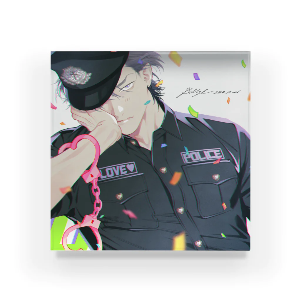 ビリー・バリバリーのLOVE POLICE Acrylic Block