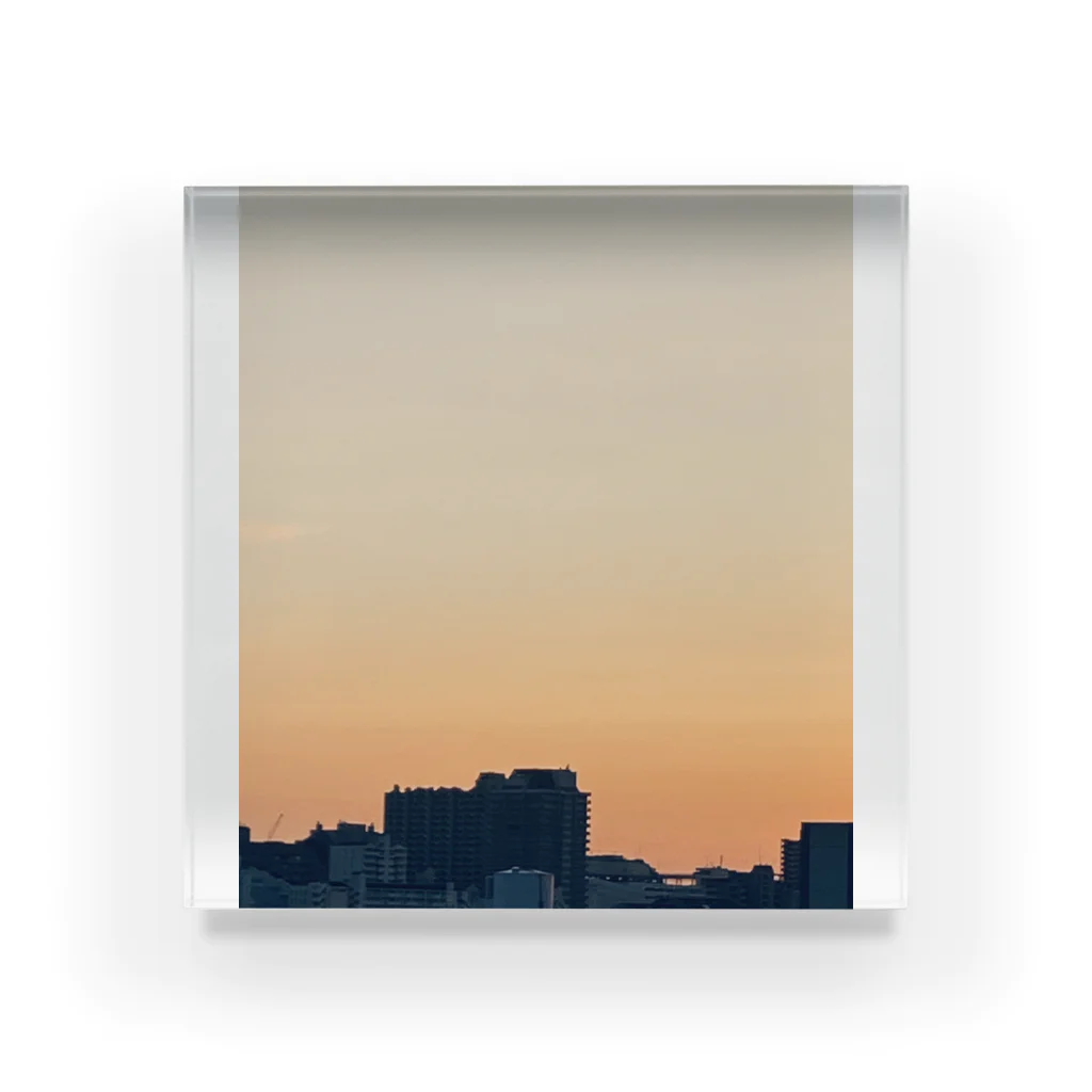 ライ吉ライトのsunset Times Acrylic Block