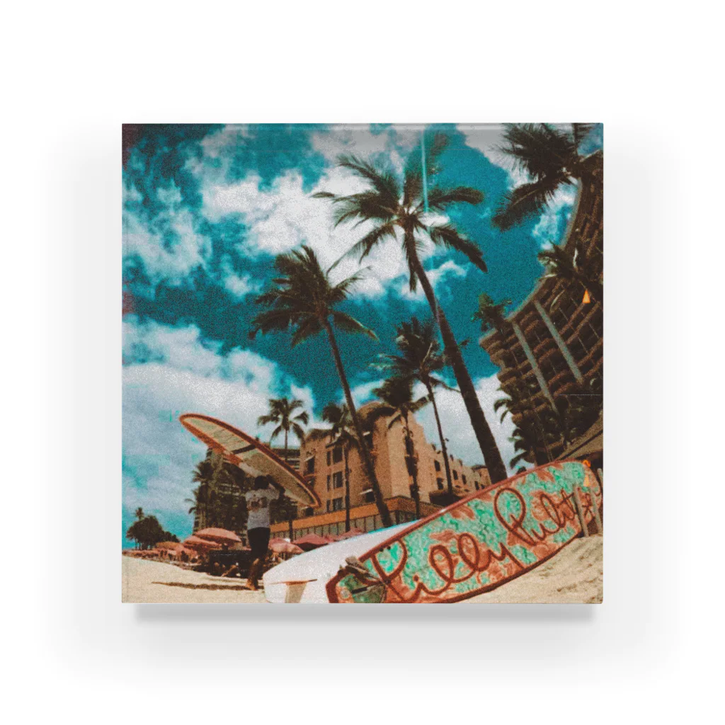 phot&type のHawaii beach アクリルブロック