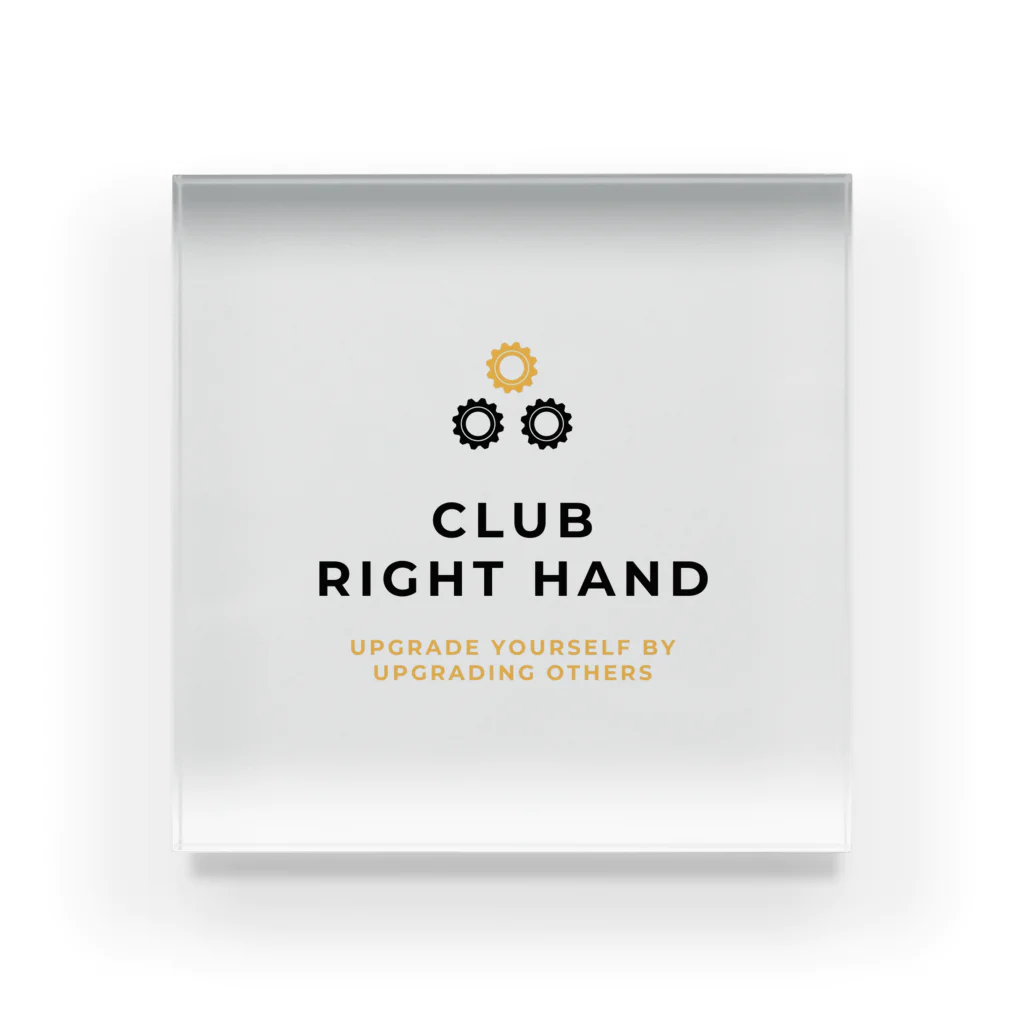 purewhitejuniorのClub Right Handのアイテムたち Acrylic Block