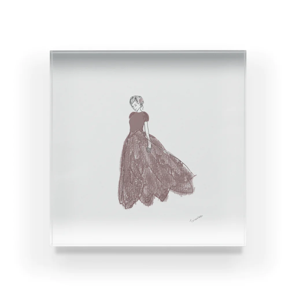rilybiiのtulip lace dress Acrylic Block
