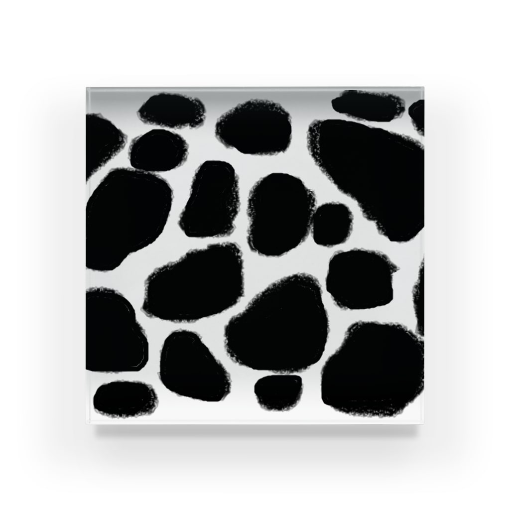 白黒 まだら模様 デザイン Acrylic Block By アメリカンベース American Suzuri 白黒 まだら模様 デザイン Acrylic Block By アメリカンベース American Suzuri