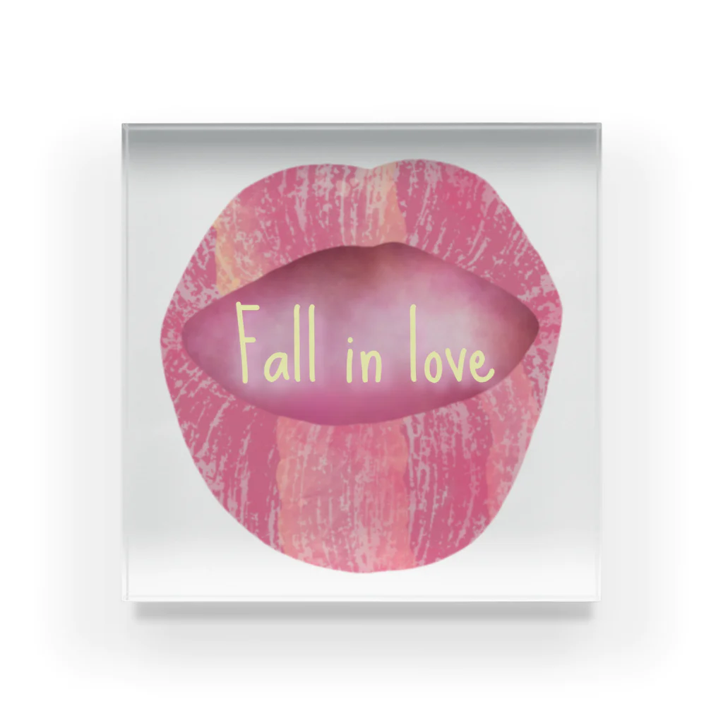 ぽんぽこあんぽんたんのLips💋 foll in love Acrylic Block