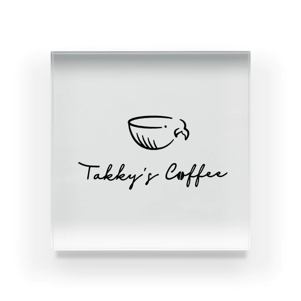 Frame The Sceneryのtakky's coffee (black) Acrylic Block