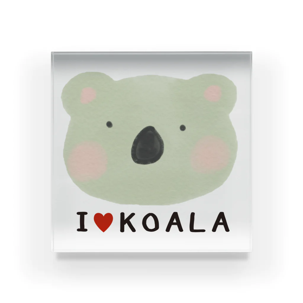 イラストレーター yasijunのＩはーとＫＯＡＬＡ Acrylic Block