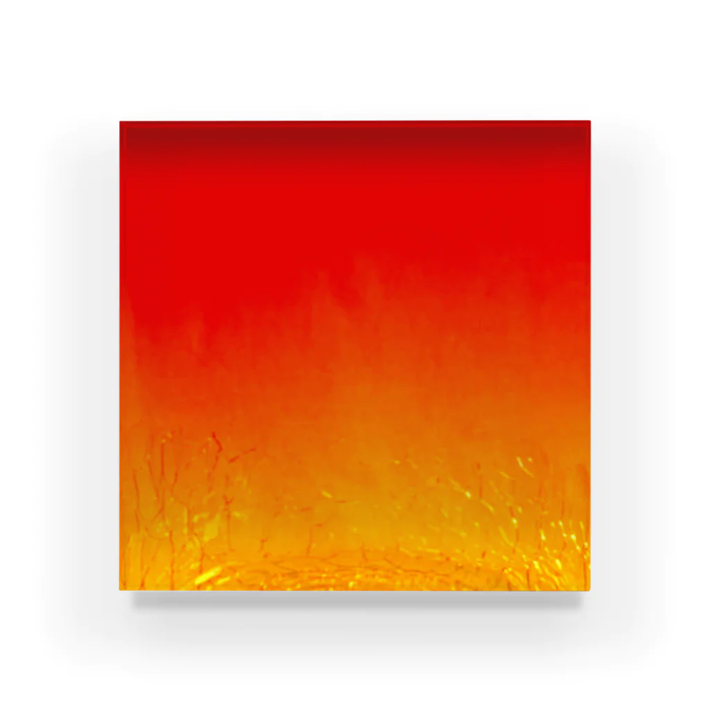 INFINITY SASAKIの琉球ガラス(赤) Acrylic Block