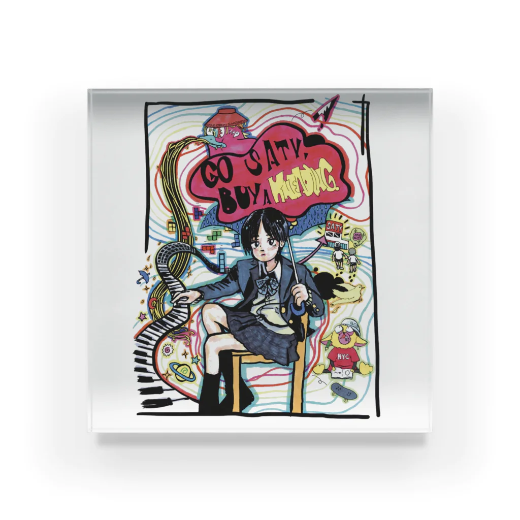 cartoonpunxのGo Saty. Acrylic Block