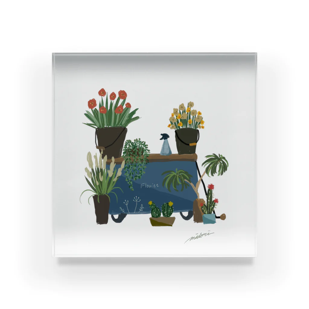 picturebooksのflorist Acrylic Block