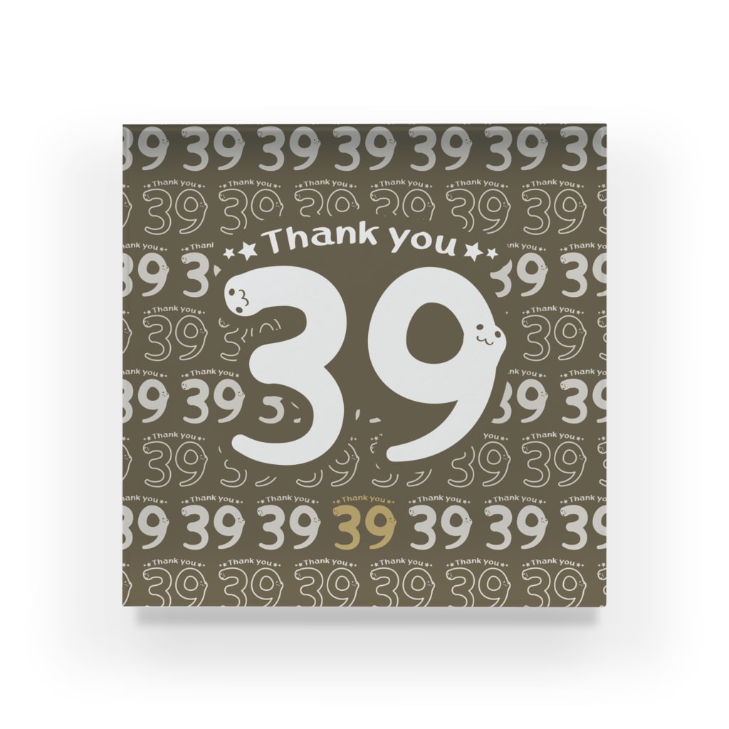 イラスト MONYAAT のCT118 サンキュー39*Thank you*Dbg Acrylic Block