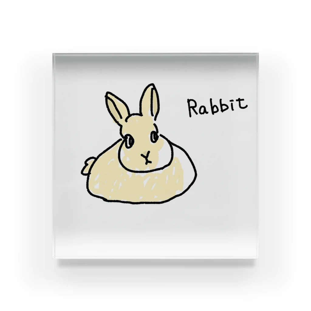 MacasのRabbitくん Acrylic Block