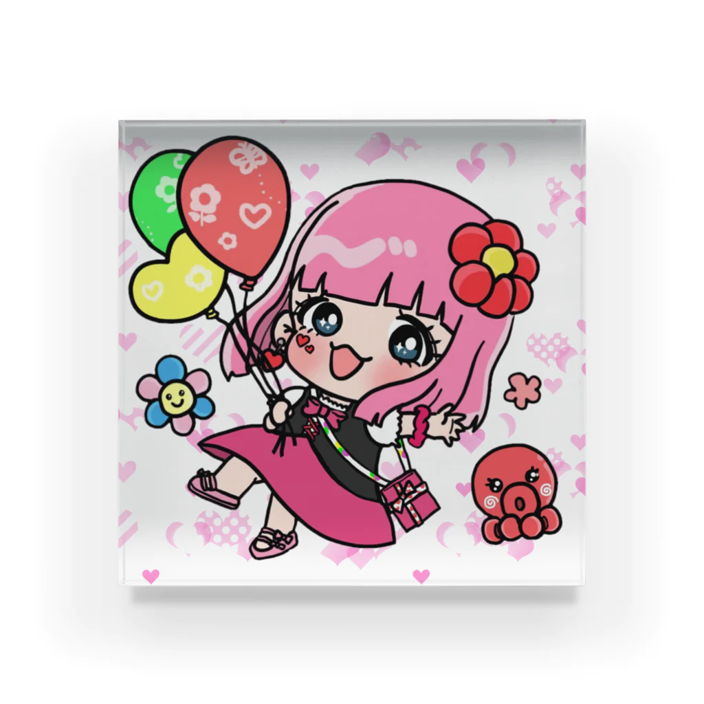 歌うバルーンパフォーマMIHARU✨〜あいことばは『笑顔の魔法』〜😍🎈の★MIHARU★×cute Acrylic Block