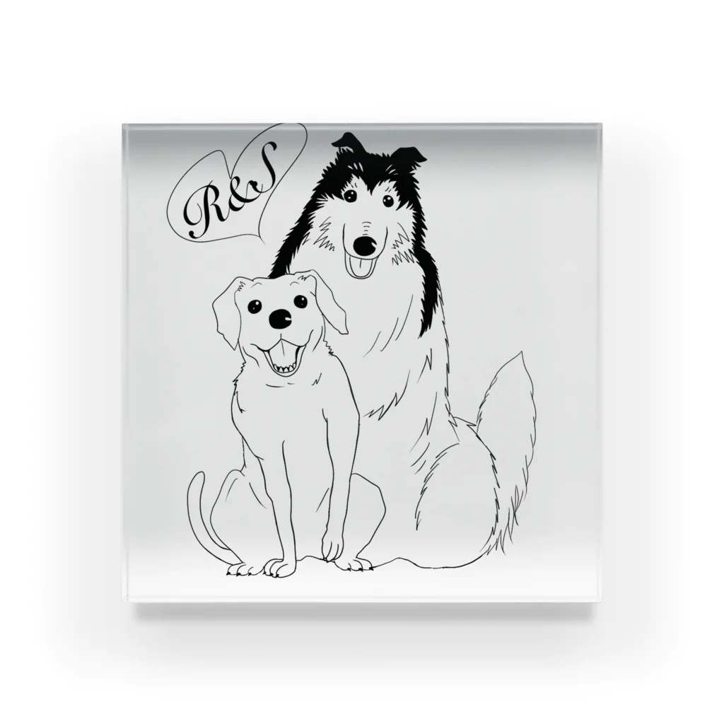 R&S  DOGのR&S dog  Acrylic Block