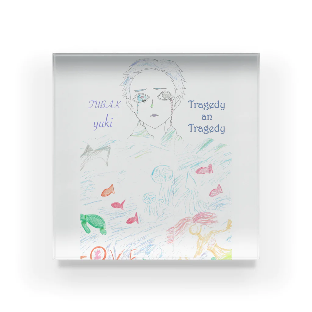 椿優希のtragedy an tragedy ポスタービジュアル Acrylic Block