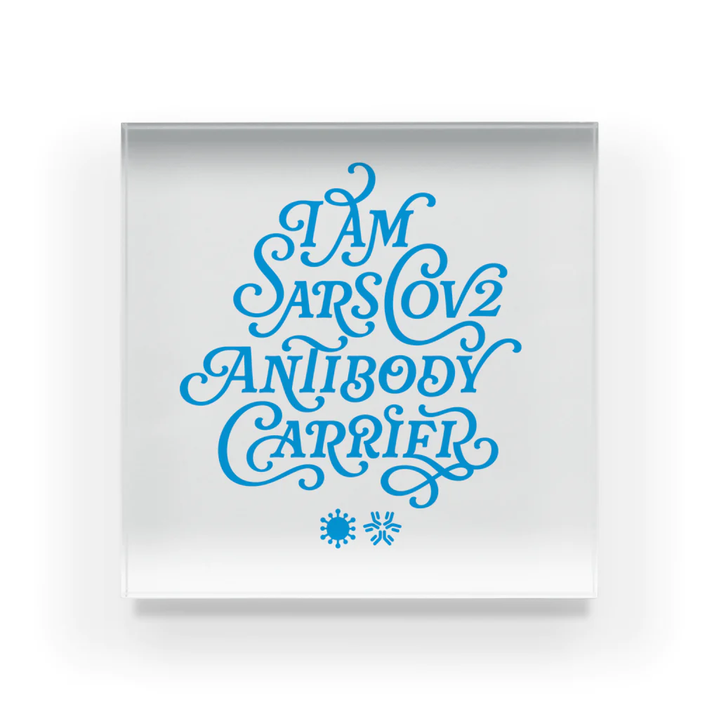 Kotaro KokuboのI am antibody carrier (blue) アクリルブロック