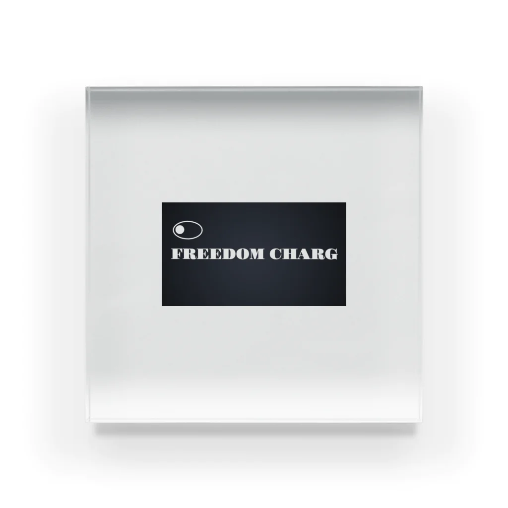 FREEDOM CHARGのCAMERA LOGO アクリルブロック