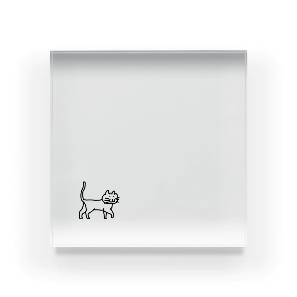 あかくだのしずおのねこ Acrylic Block