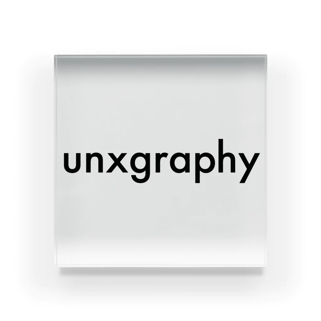 unxgraphyのLogo -Black- アクリルブロック