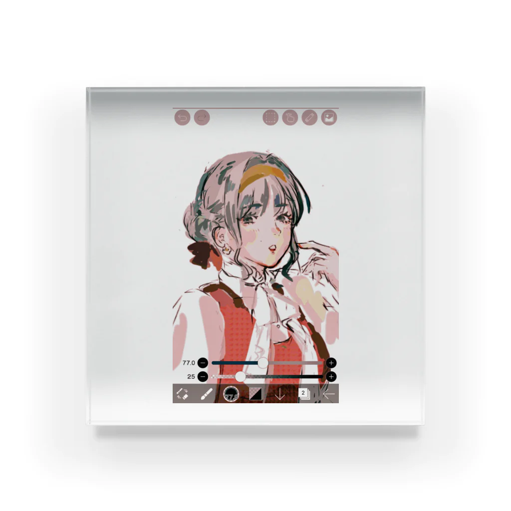 たすけてのめりちのアイコンを飾る Acrylic Block