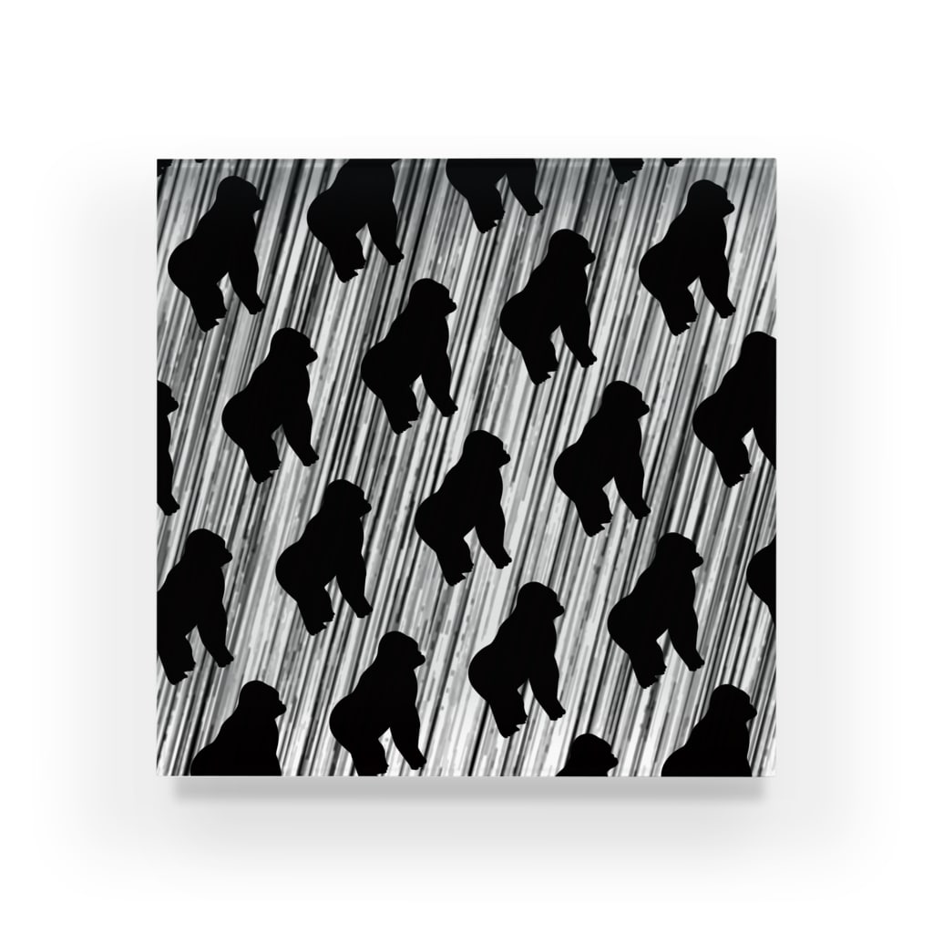 ゴリラ豪雨 Uchk Mintneko00s2 のアクリルブロック通販 Suzuri スズリ