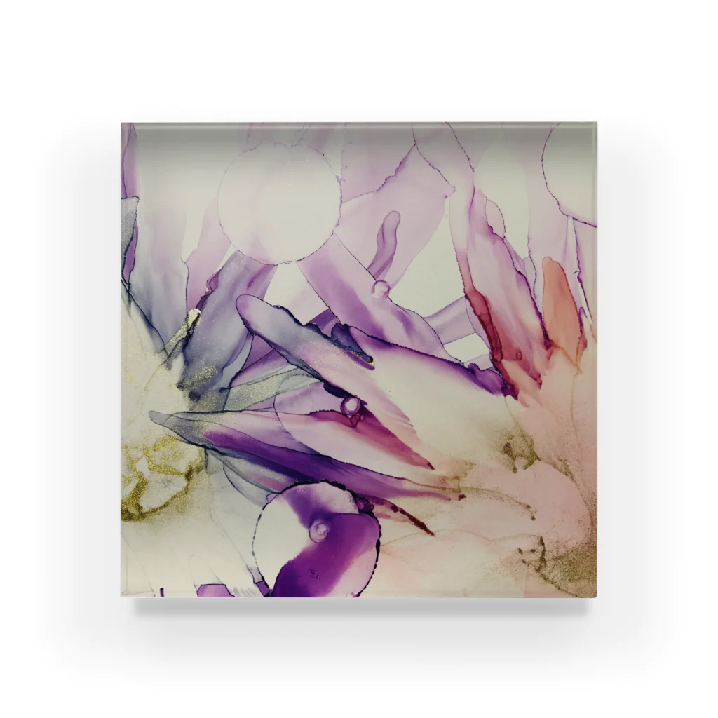 kohaku_no.5のflowers Acrylic Block