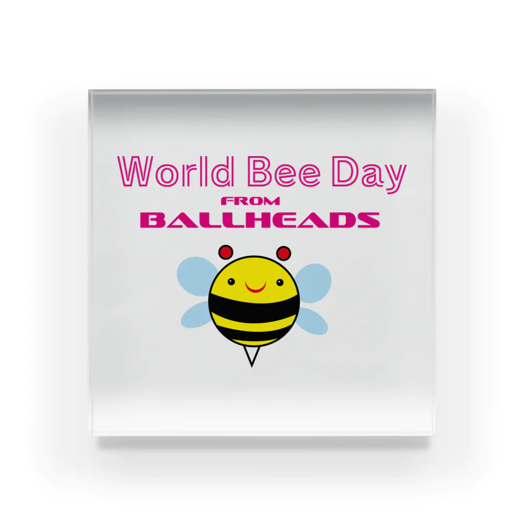 ゴロニャーのダサT屋さんの世界ハチの日 World Bee Day Acrylic Block