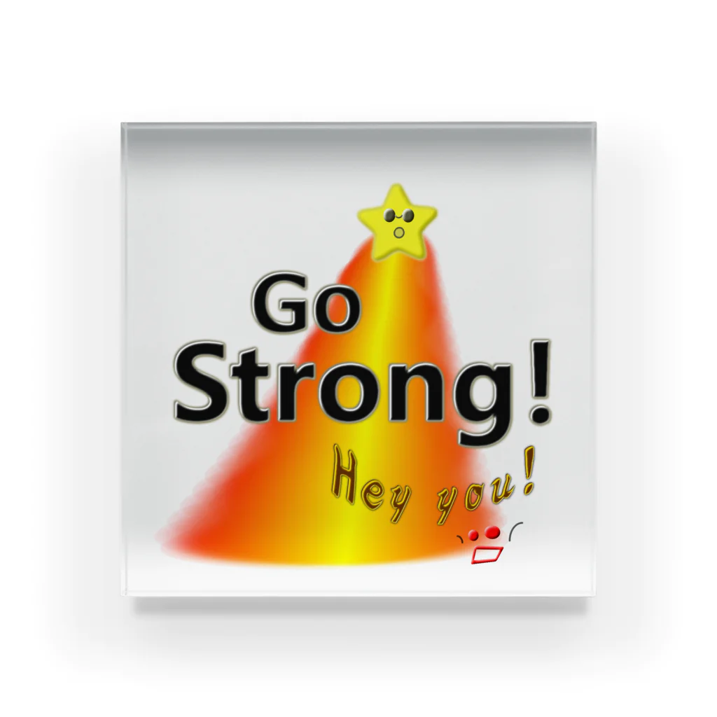 Good wavesのGo Strong！ Acrylic Block