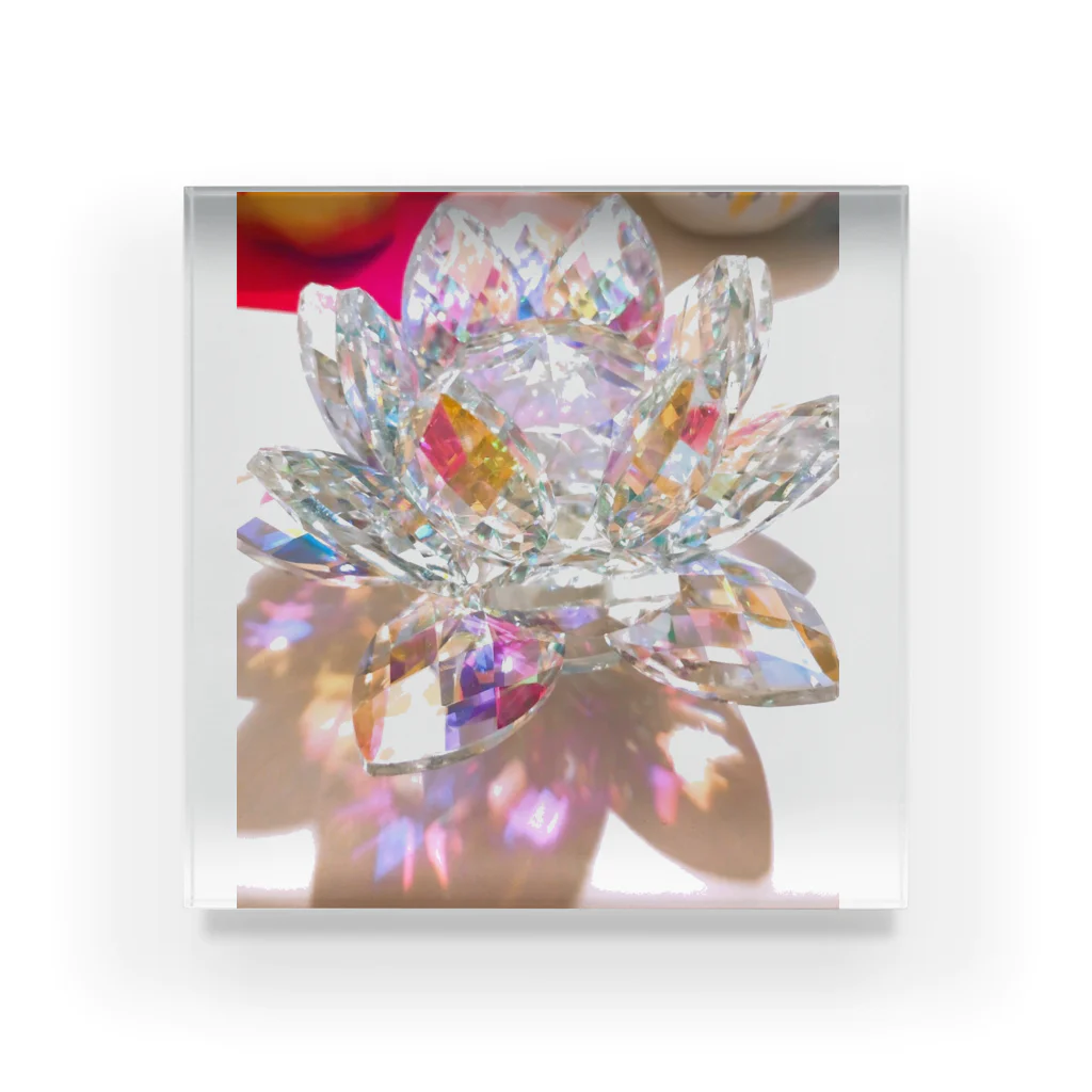 kopanの虹の世界のCrystal Lotus✧︎ Acrylic Block