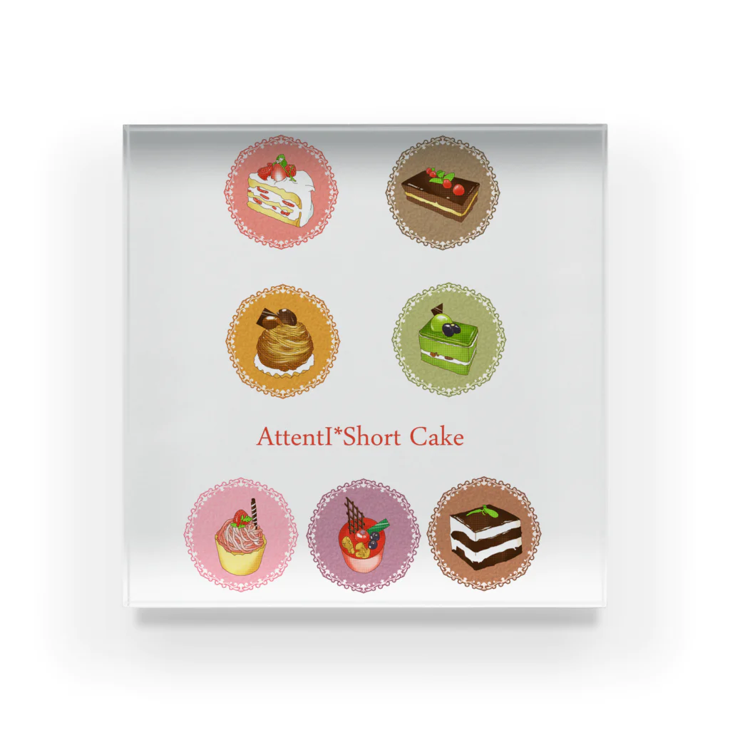 AttentIのスイーツケーキⅡ Acrylic Block