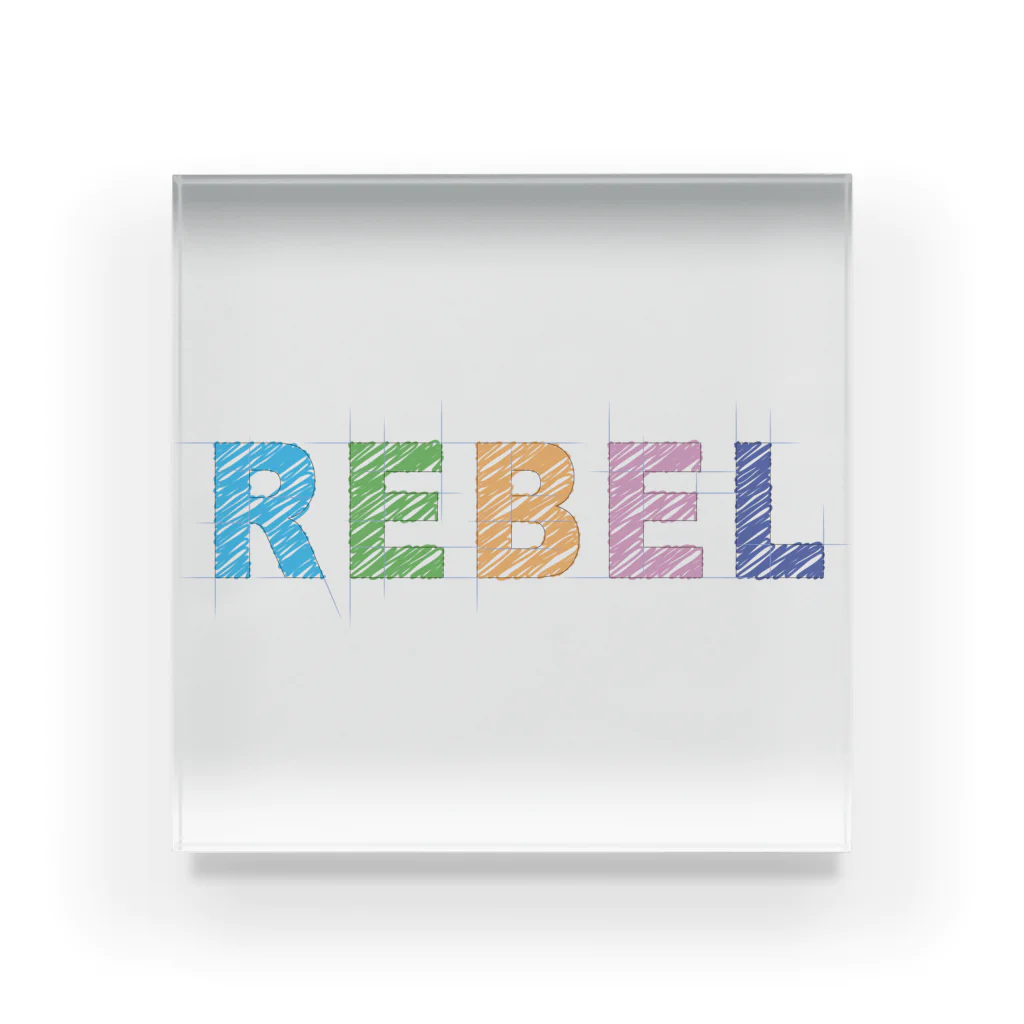 GALACTIC REBELのREBEL PASTEL 01 Acrylic Block