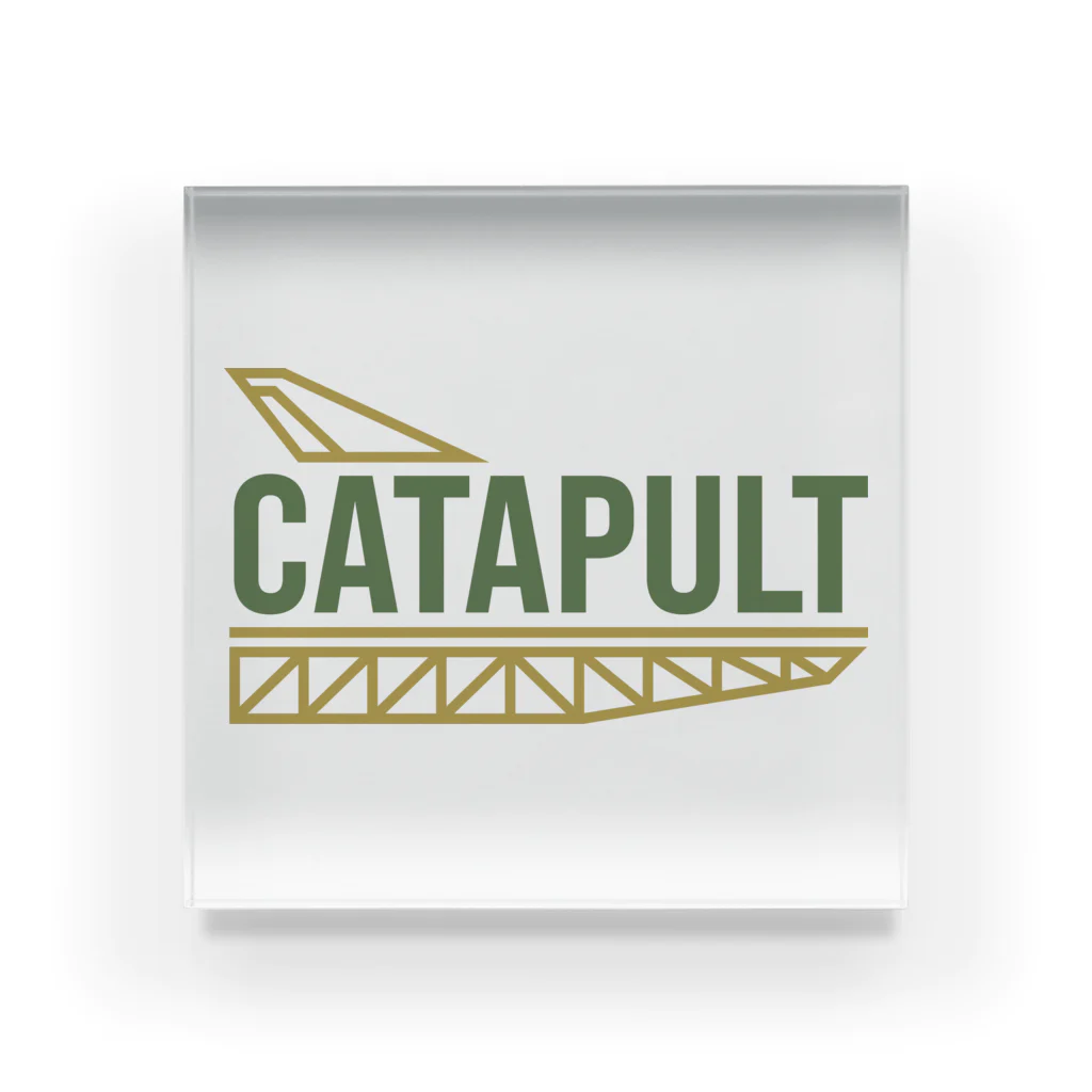 kimchinのカタパルト CATAPULT ロゴ Acrylic Block