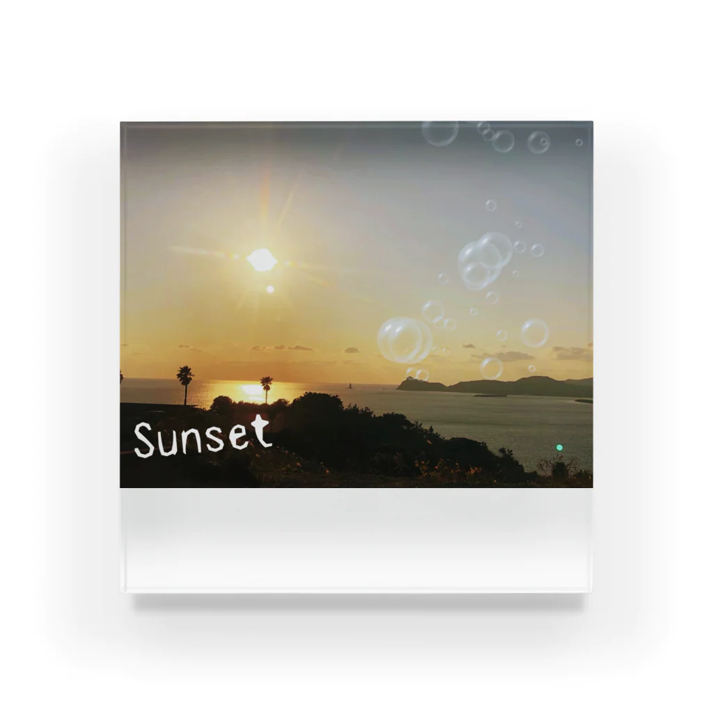 水彩屋のSunset Acrylic Block