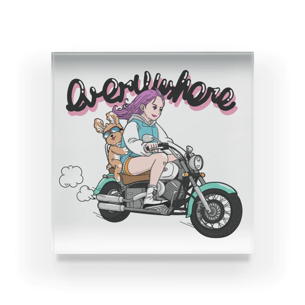 RIKAの【girl】biker2 Acrylic Block