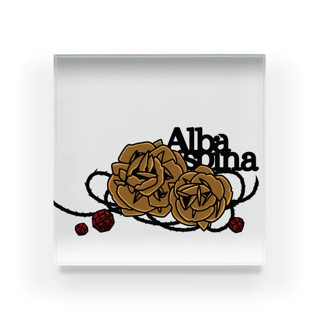 Alba spinaの砂漠の薔薇 アクリルブロック