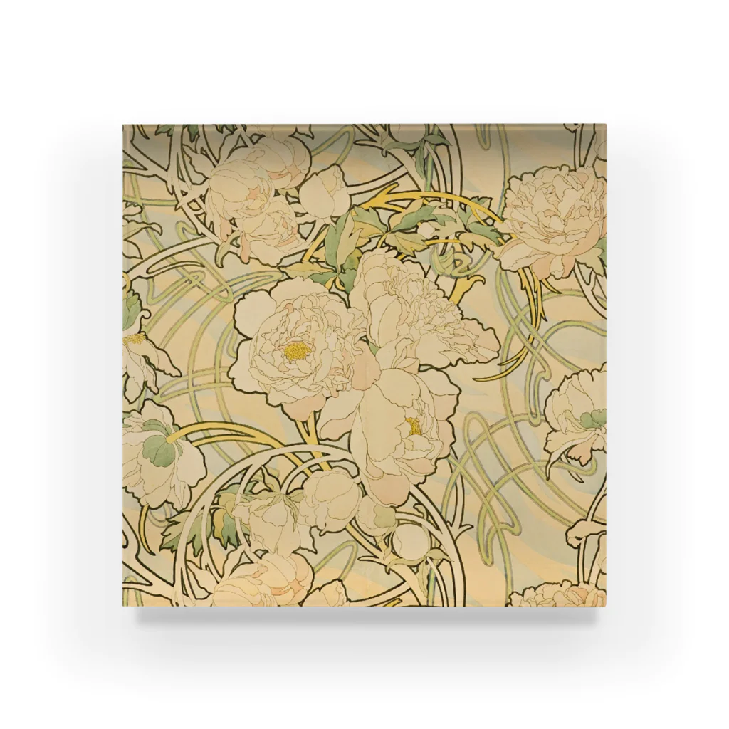 ART のミュシャ Alphonse Mucha Acrylic Block