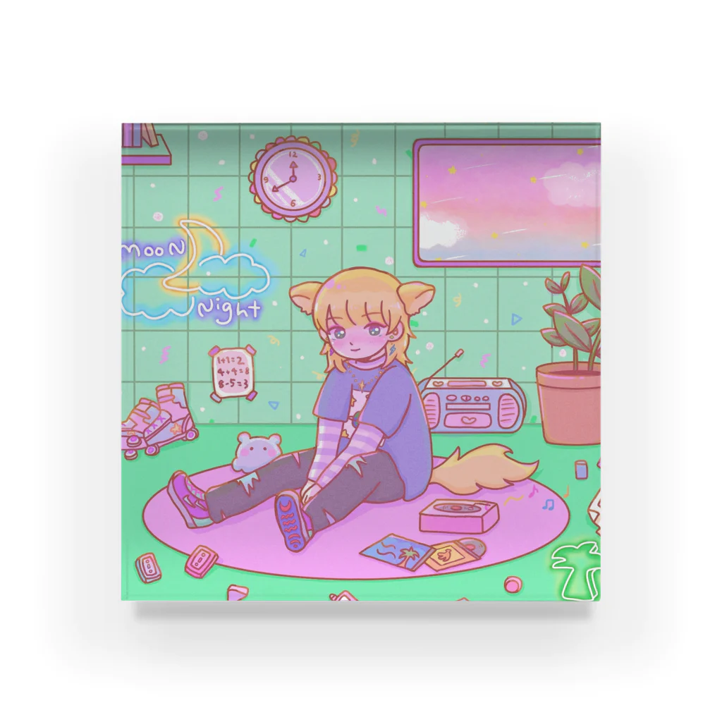 yoruのフェネックの男の子 Acrylic Block