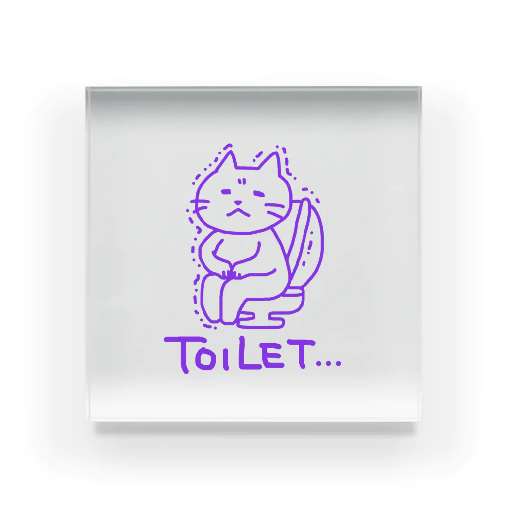 おにぎり亭のトイレねこ Acrylic Block