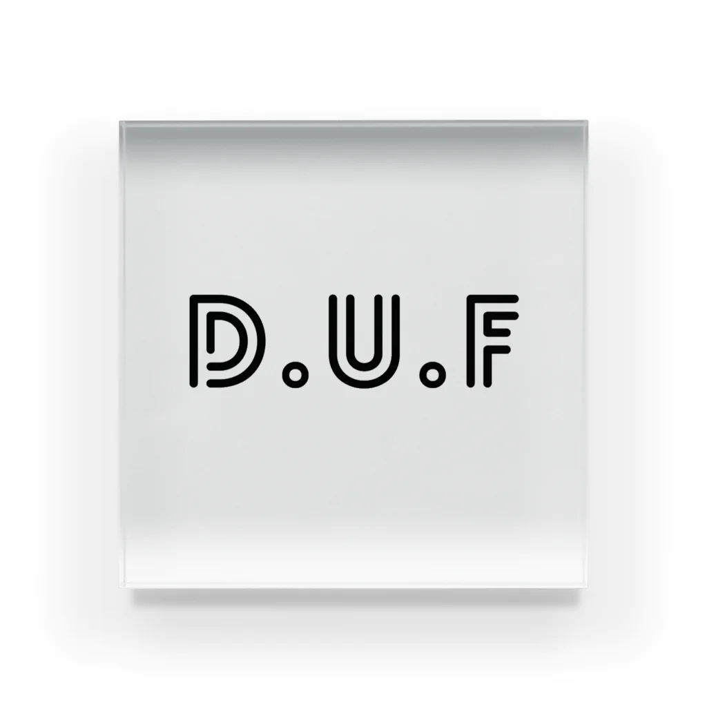 D.U.F STOREのDUFロゴ アクリルブロック