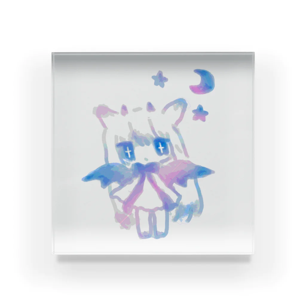 猫と睡眠薬の悪魔 Acrylic Block