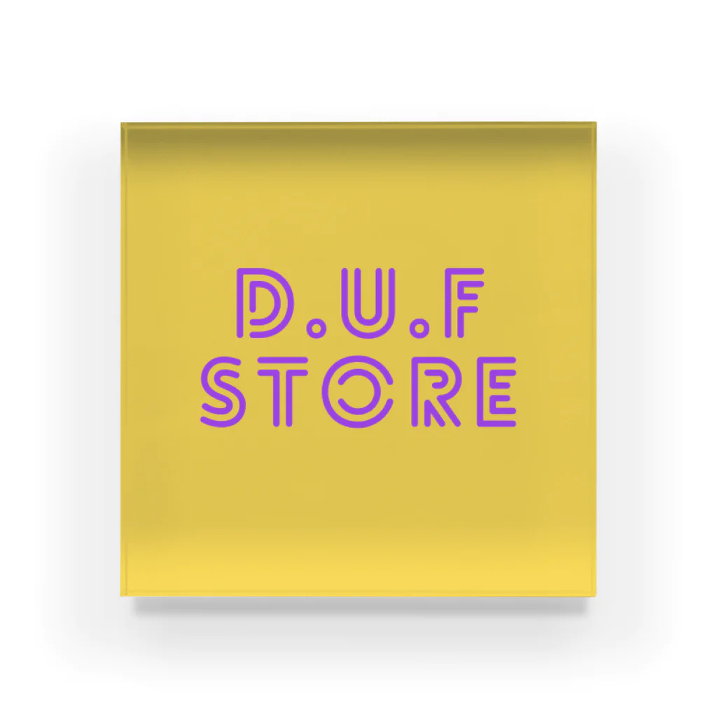 D.U.F STOREのDUF BOXロゴ アクリルブロック