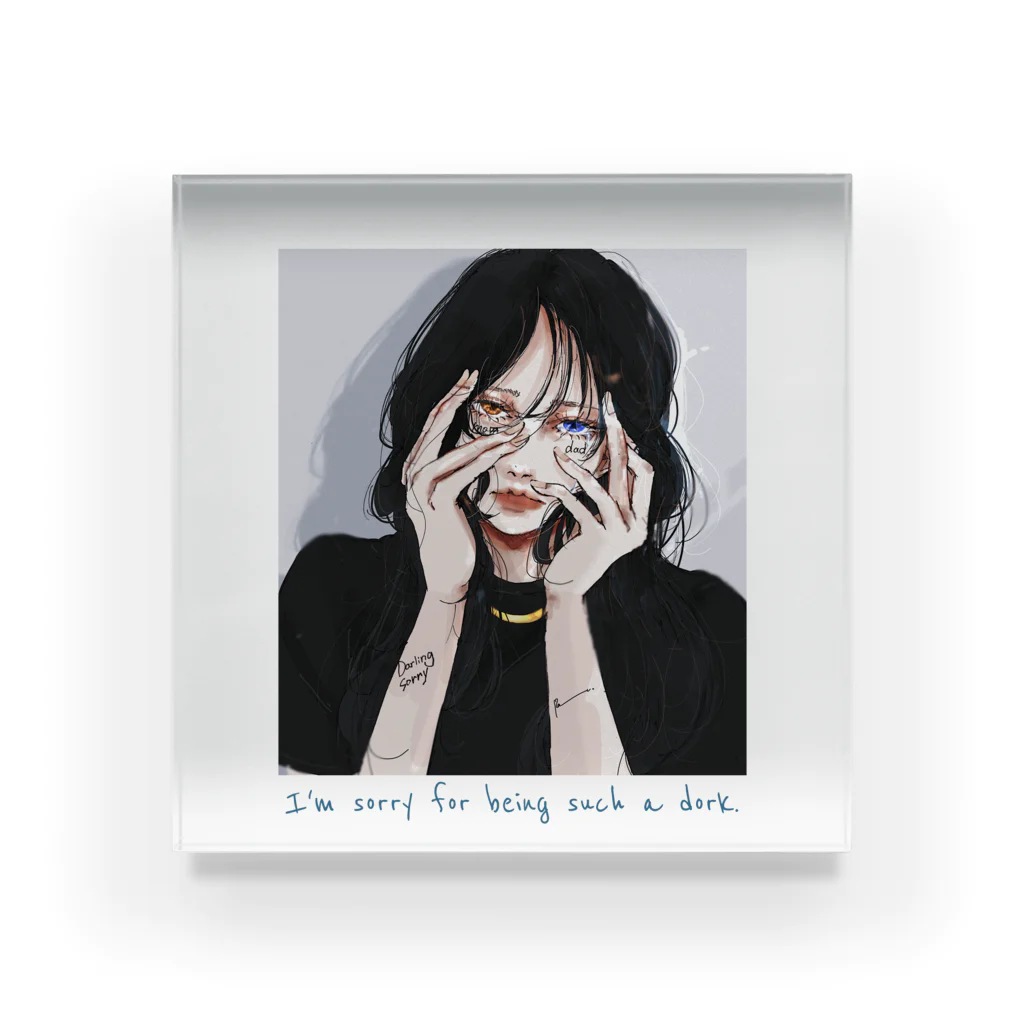 Ran.のSorry Darling Acrylic Block